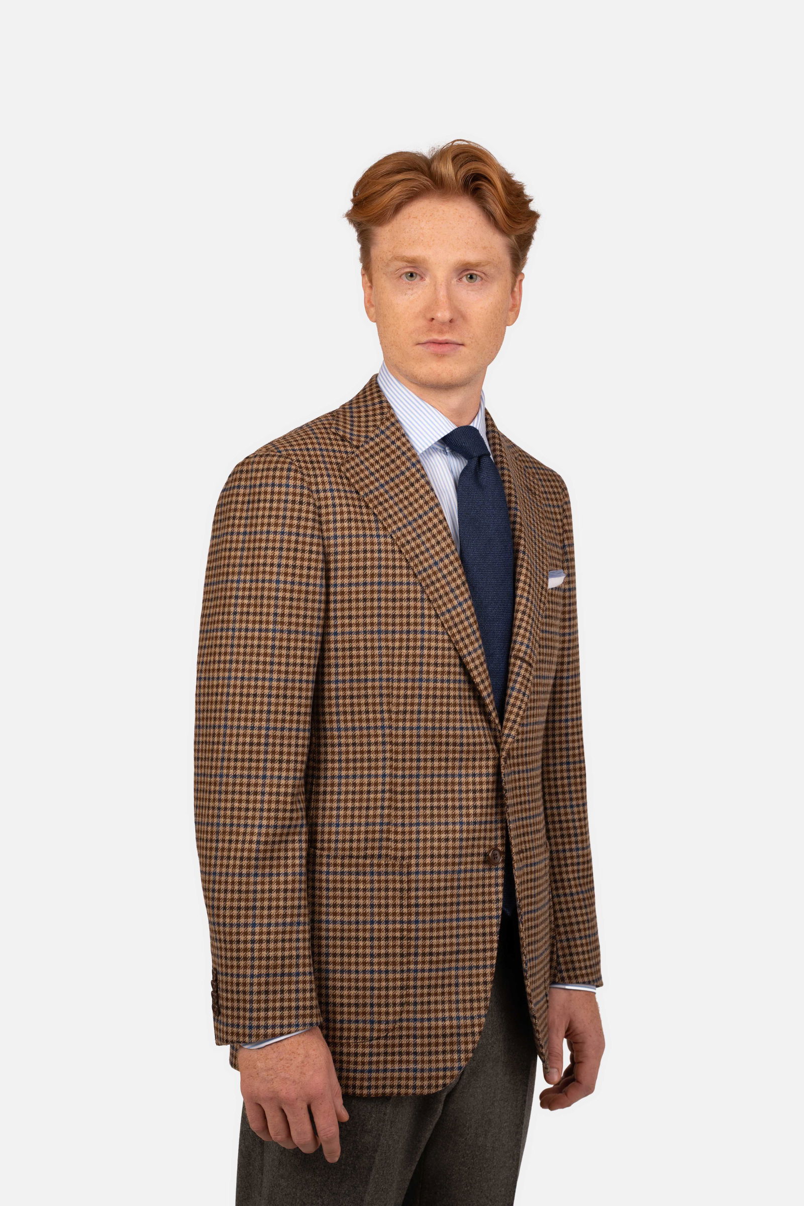 Fox Deco Check Jacket Brown - Blazers - Cavour